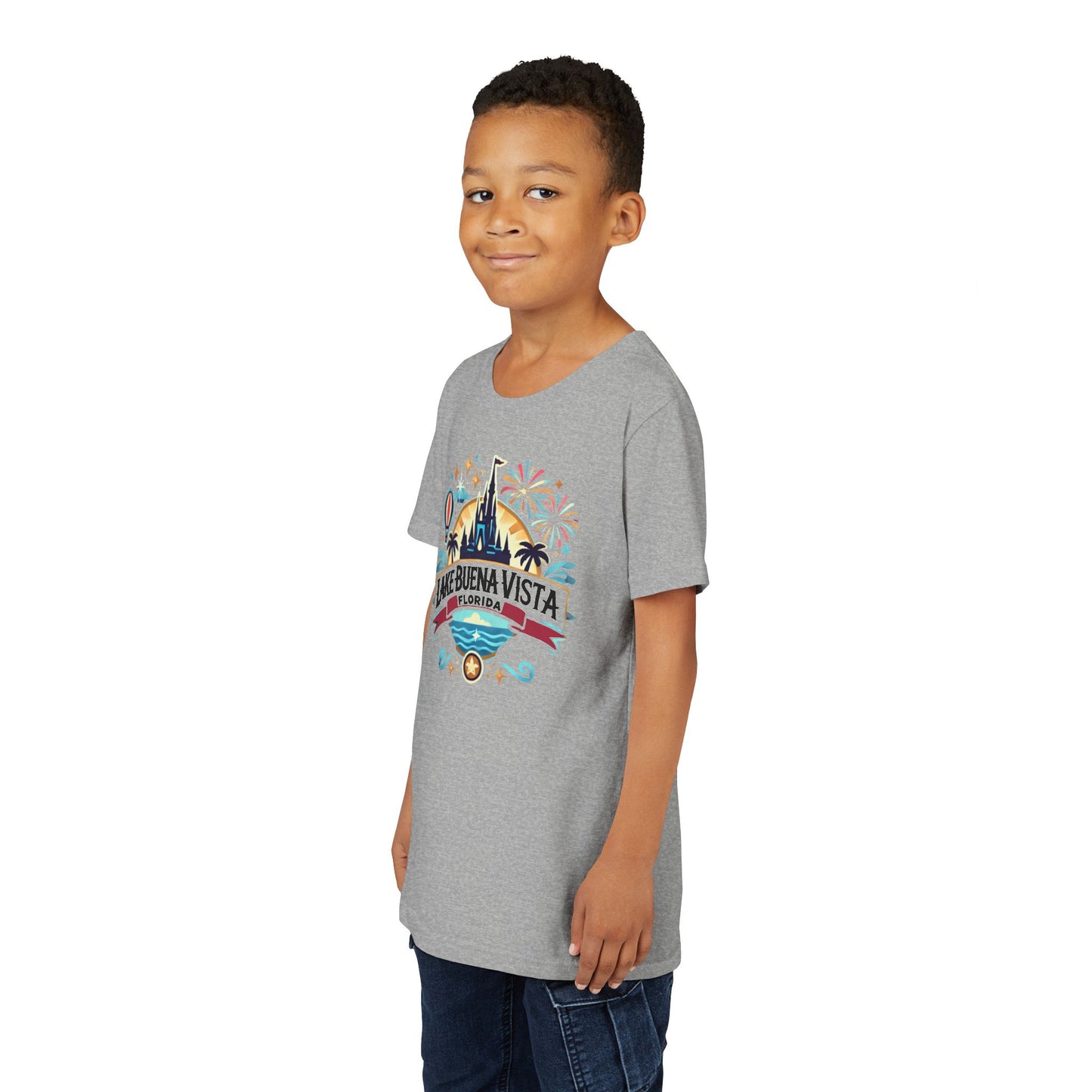 Adventurous Lake Buena Vista Unisex Youth Short Sleeve Tee