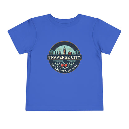 Vintage Traverse City Unisex Toddler Short Sleeve Tee