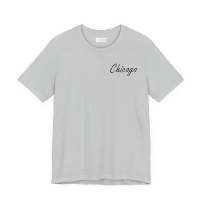 Elegant Chicago Skyline Unisex Jersey Short Sleeve Tee