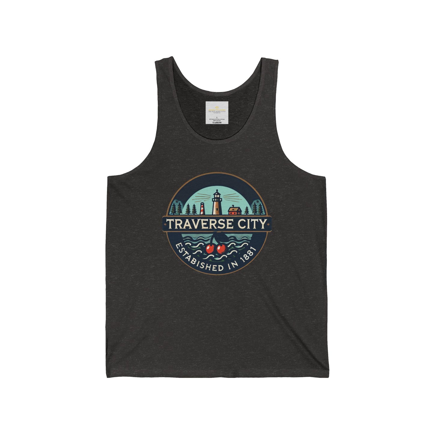 Vintage Traverse City Unisex Jersey Tank