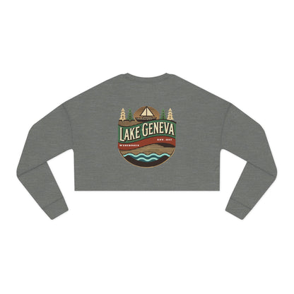 Retro Lake Geneva Women's Cropped Sweatshirt