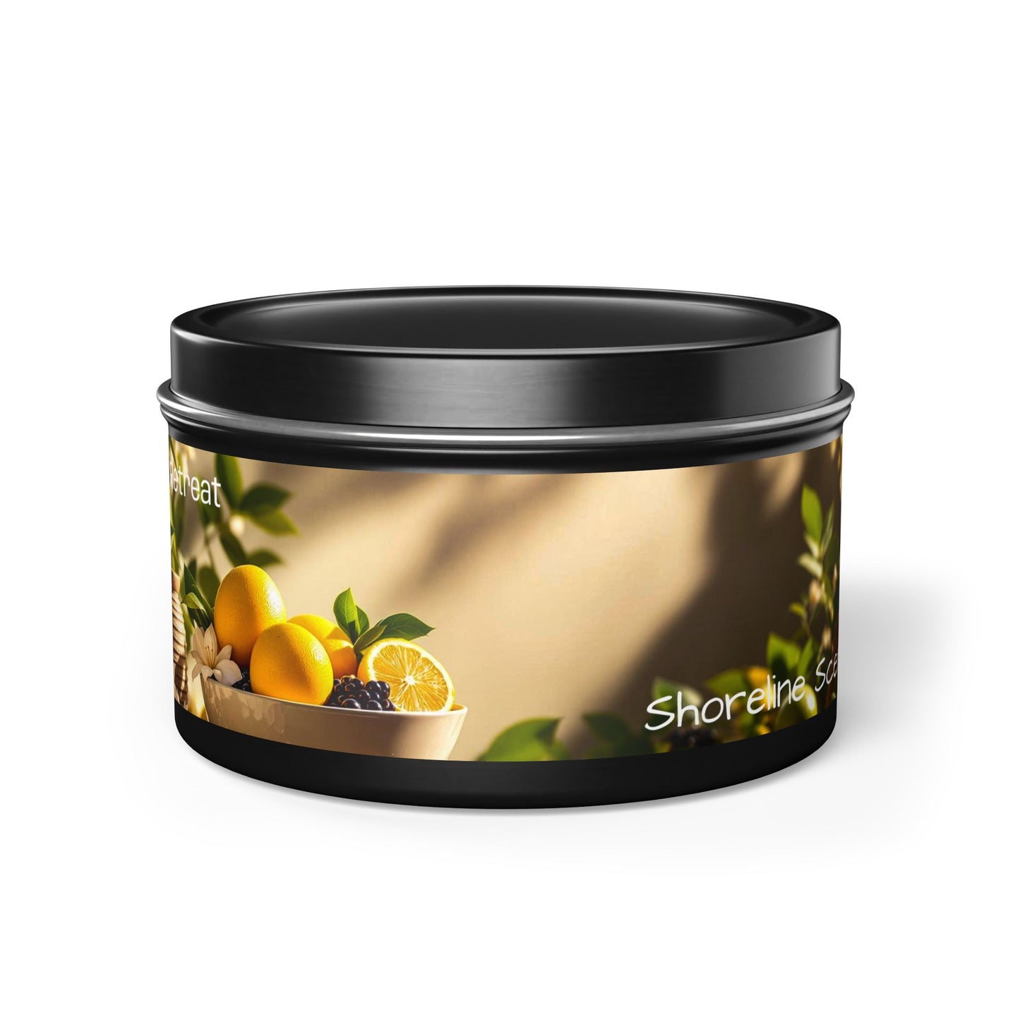 Spa Retreat Scented Rustic Tin Candle