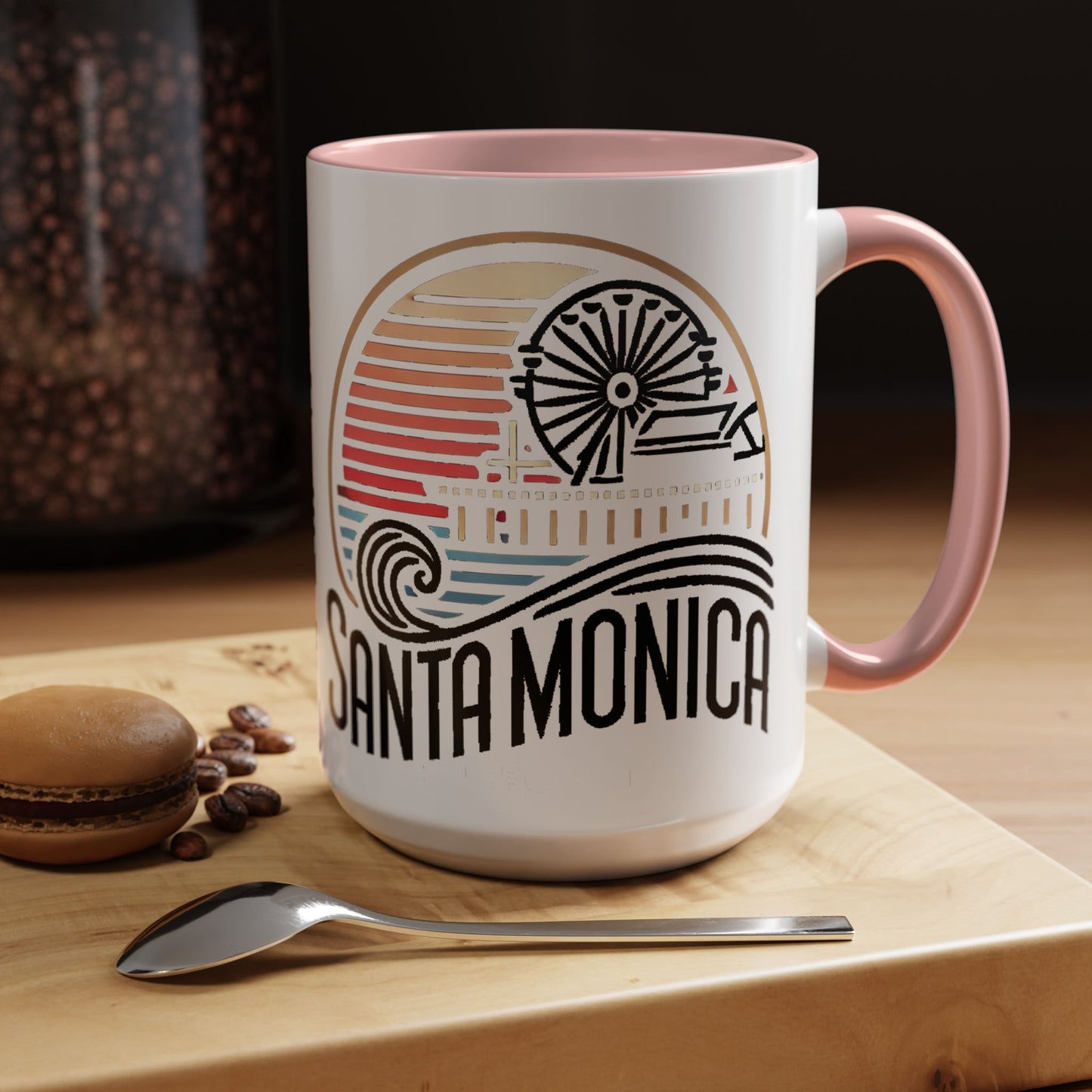 Vibrant Santa Monica Accent Coffee Mug