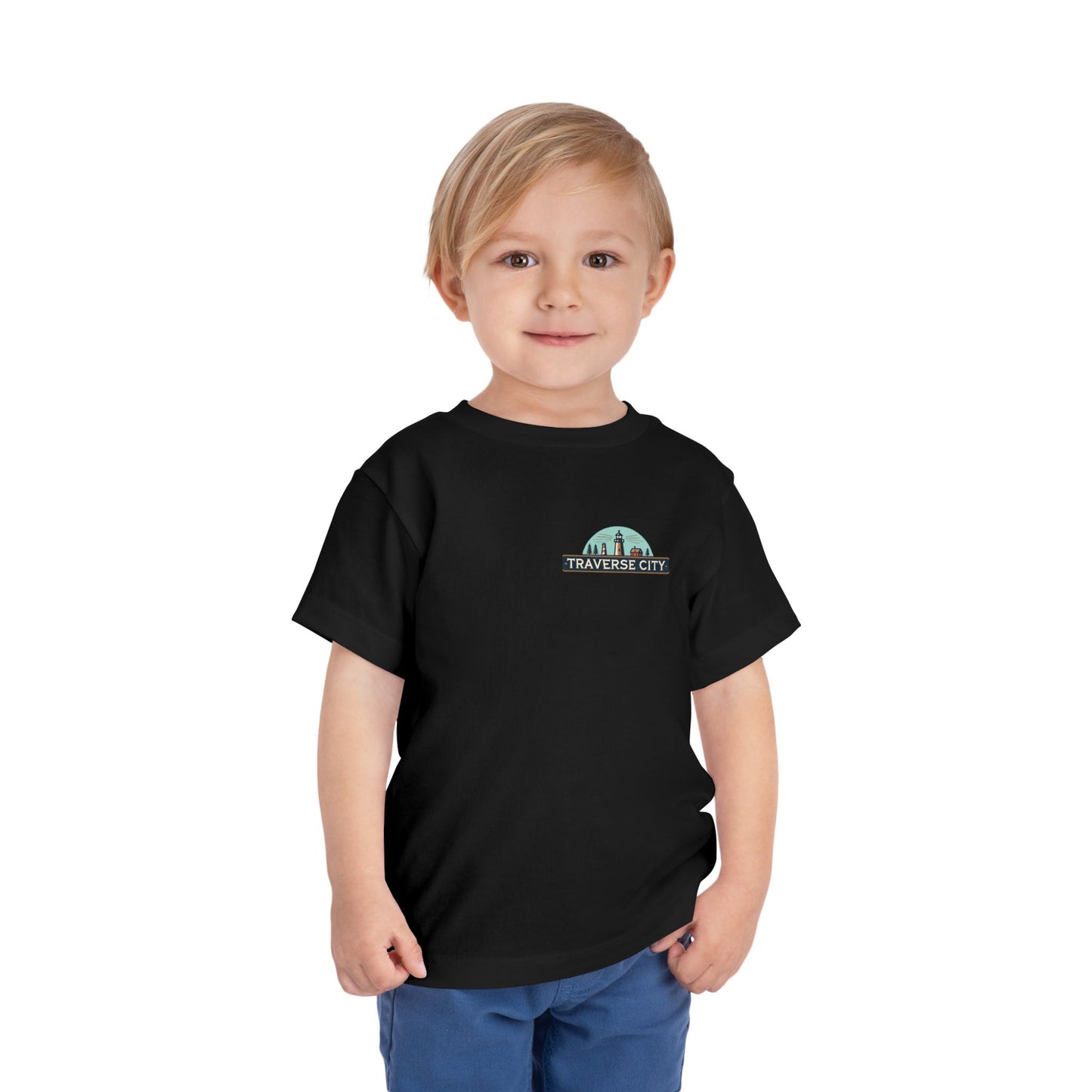 Vintage Traverse City Unisex Toddler Short Sleeve Tee