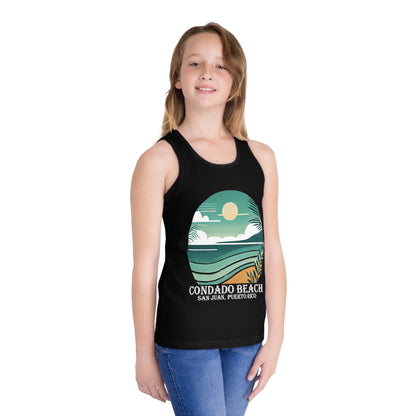 Coastal Vibes Condado Beach Unisex Kids Jersey Tank Top