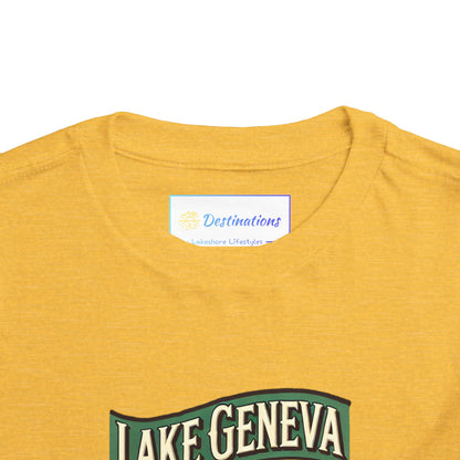 Retro Lake Geneva Unisex Toddler Short Sleeve Tee