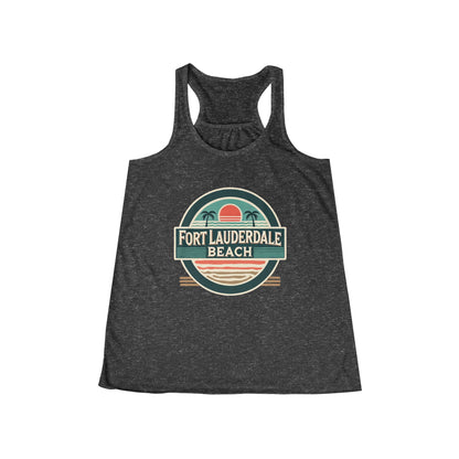 Vintage Fort Lauderdale Women's Flowy Racerback Tank
