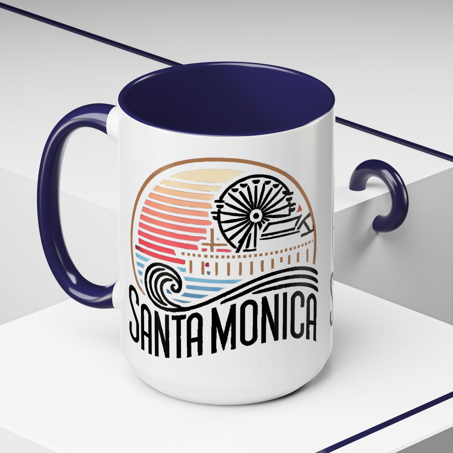 Vibrant Santa Monica Accent Coffee Mug