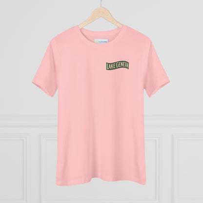 Retro Lake Geneva Women's Cotton Tee