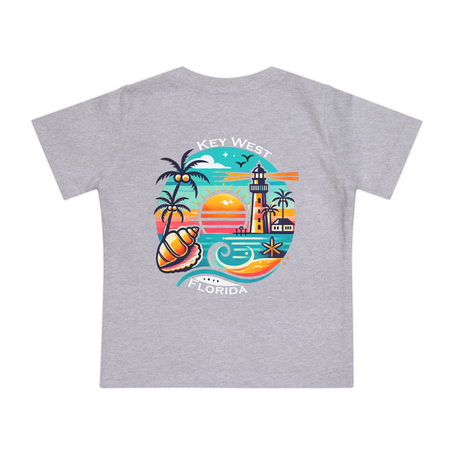 Vibrant Key West Unisex Baby Short Sleeve T-Shirt