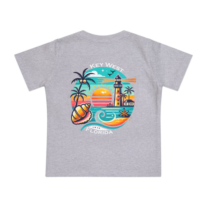Vibrant Key West Unisex Baby Short Sleeve T-Shirt