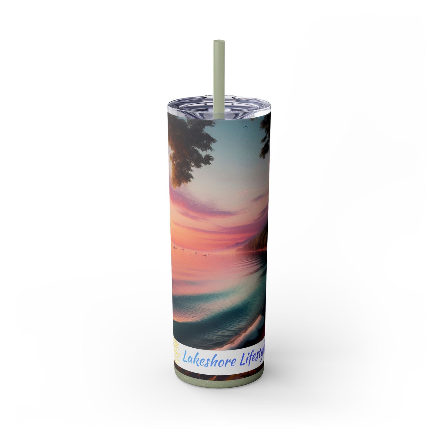 Lakeshore Lifestyles Skinny Tumbler with Straw