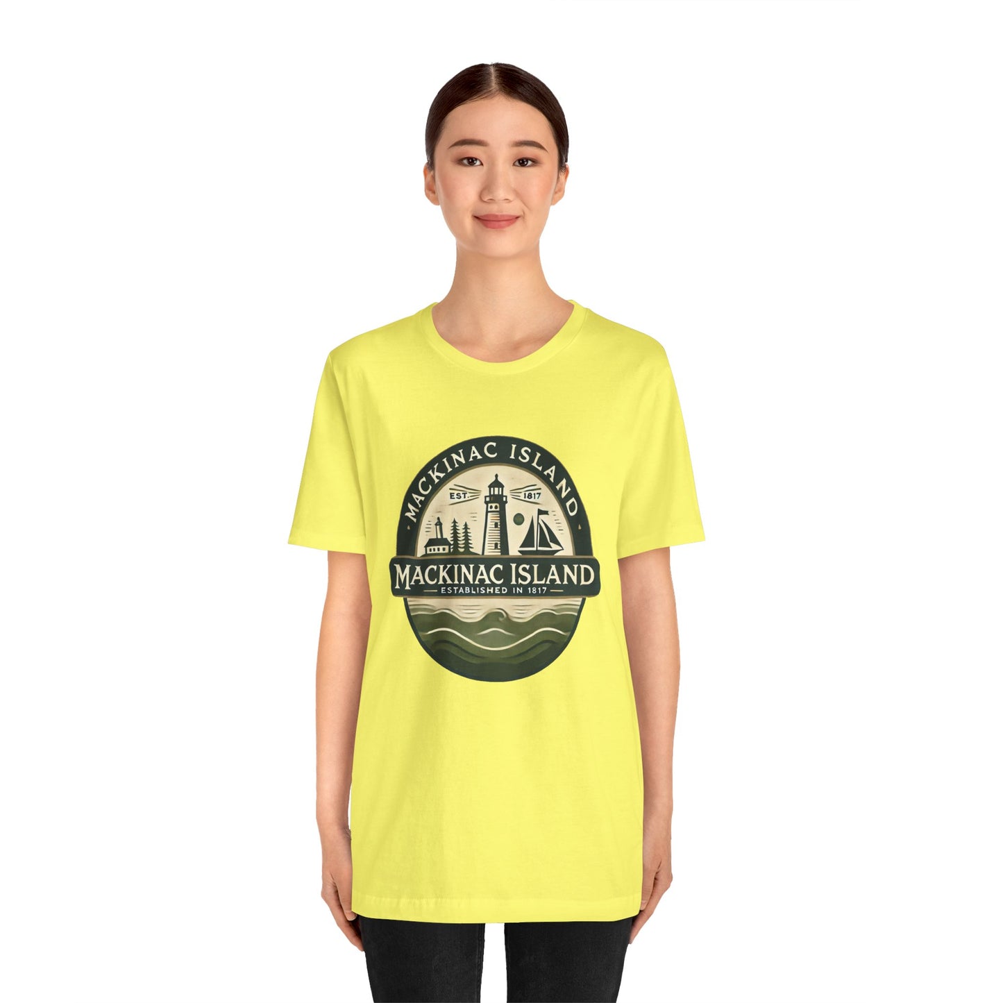 Vintage Mackinac Island Unisex Jersey Short Sleeve Tee