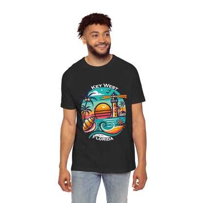 Vibrant Key West Men's Raglan T-Shirt