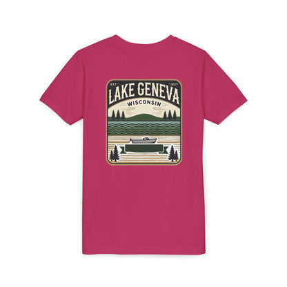 Vintage Lake Geneva Unisex Youth Short Sleeve Tee