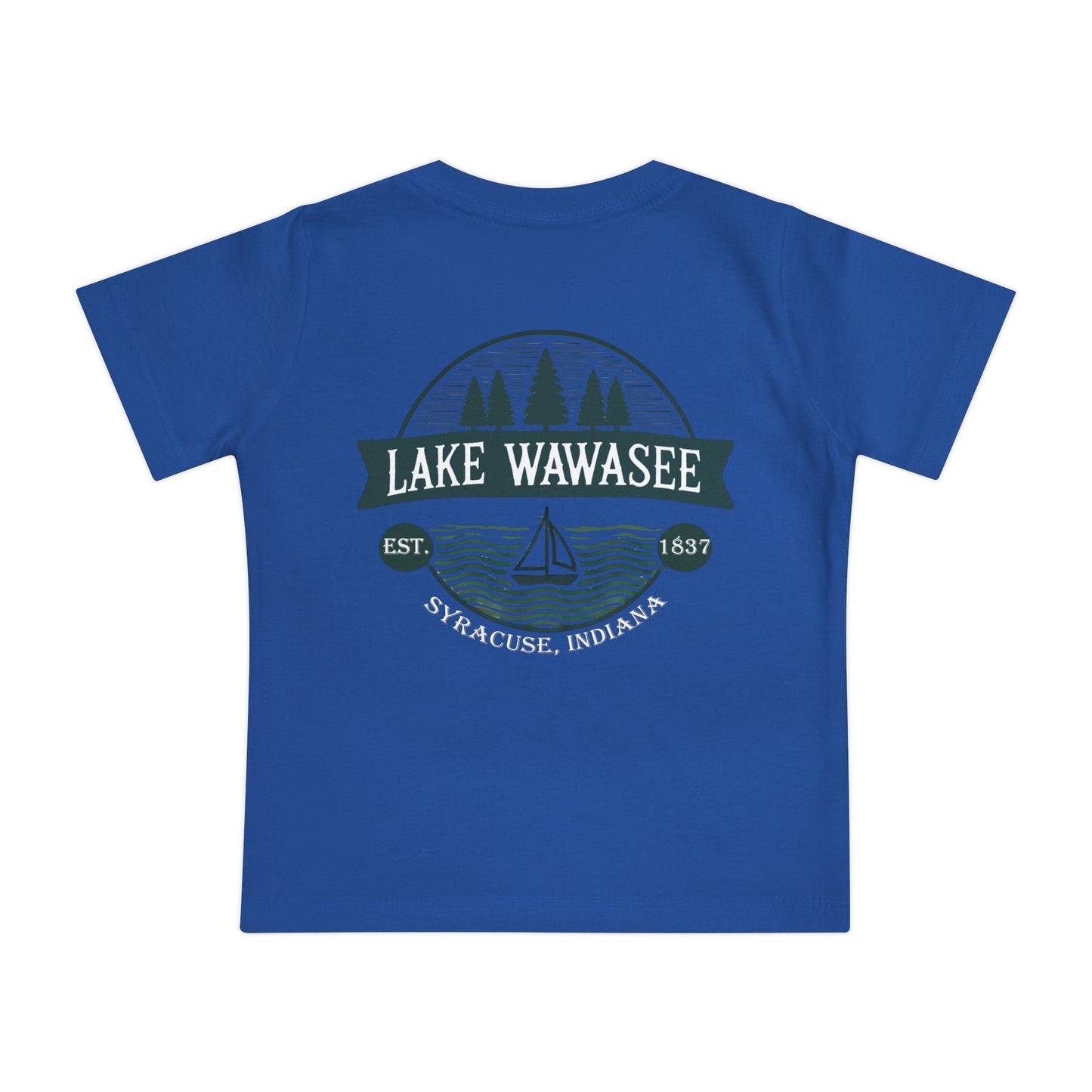 Vintage Lake Wawasee Unisex Baby Short Sleeve T-Shirt