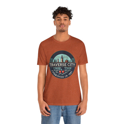 Vintage Traverse City Unisex Jersey Short Sleeve Tee