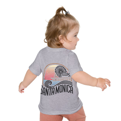 Vibrant Santa Monica Unisex Baby Short Sleeve T-Shirt