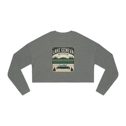 Vintage Lake Geneva Women's Cropped Sweatshirt