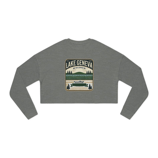 Vintage Lake Geneva Women's Cropped Sweatshirt