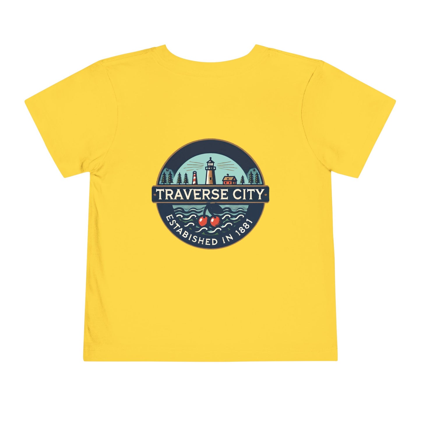 Vintage Traverse City Unisex Toddler Short Sleeve Tee