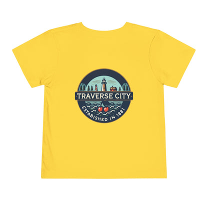 Vintage Traverse City Unisex Toddler Short Sleeve Tee
