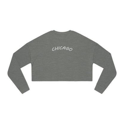 Retro Chicago Sunset Women's Cropped Sweatshirt