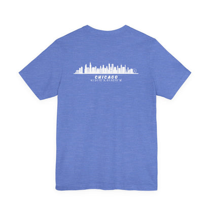 Latitudes Chicago Skyline Unisex Jersey Short Sleeve Tee