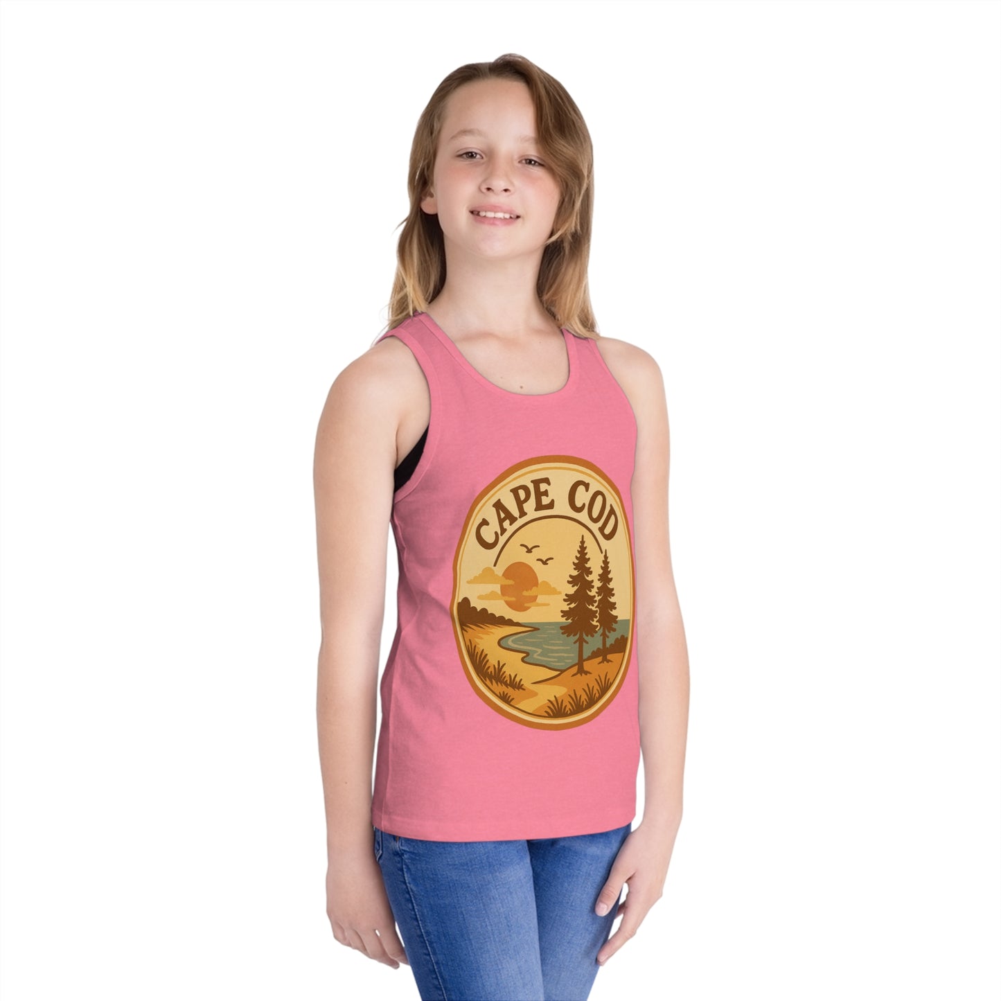 Rustic Cape Cod Unisex Kids Jersey Tank Top