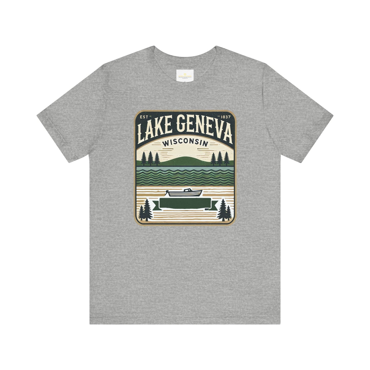 Vintage Lake Geneva Unisex Jersey Short Sleeve Tee