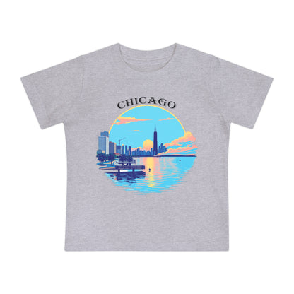 Retro Chicago Unisex Baby Short Sleeve T-Shirt