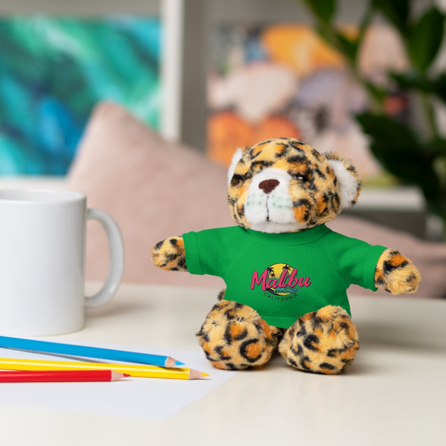 Retro Malibu Stuffed Animals with Tee