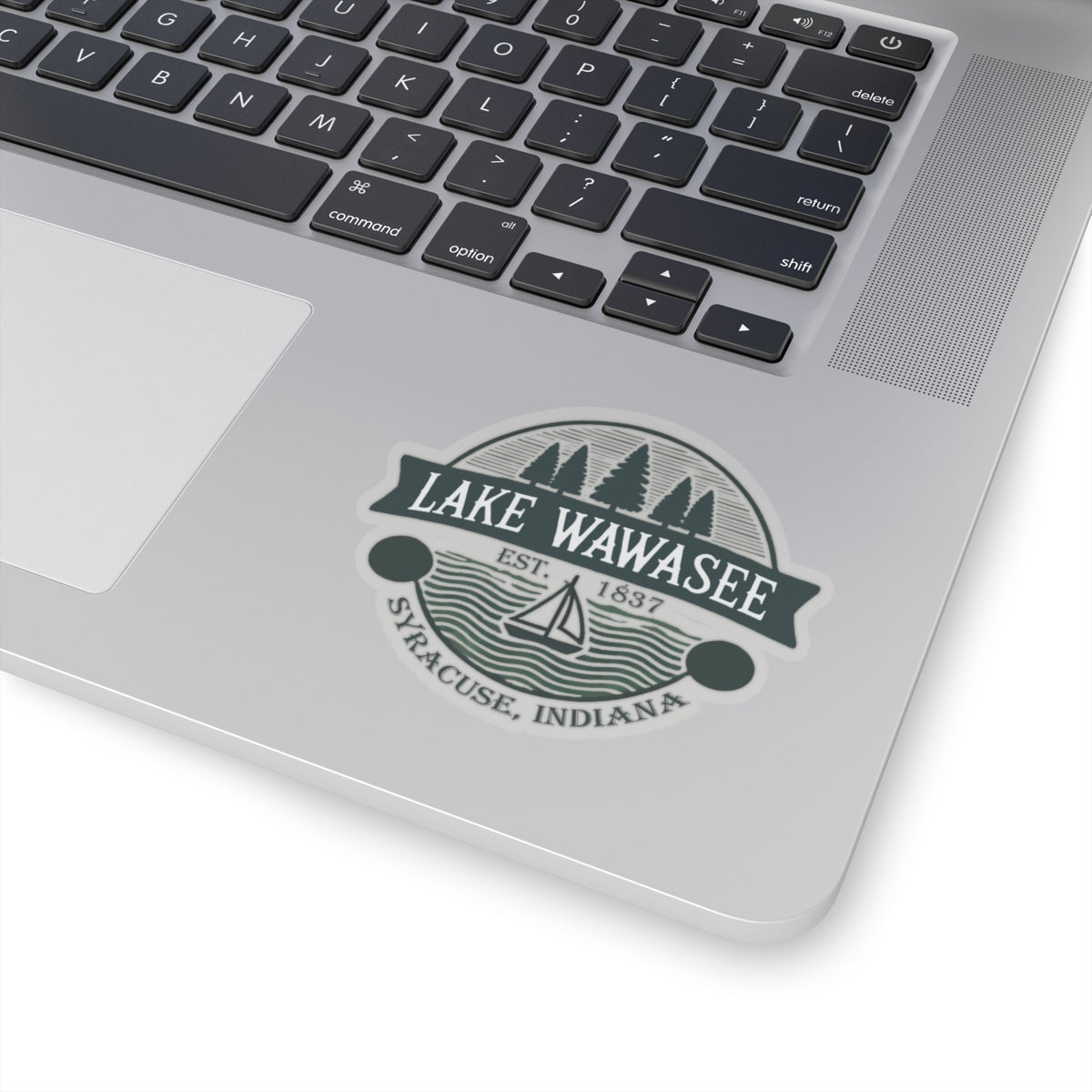 Vintage Lake Wawasee Kiss-Cut Sticker