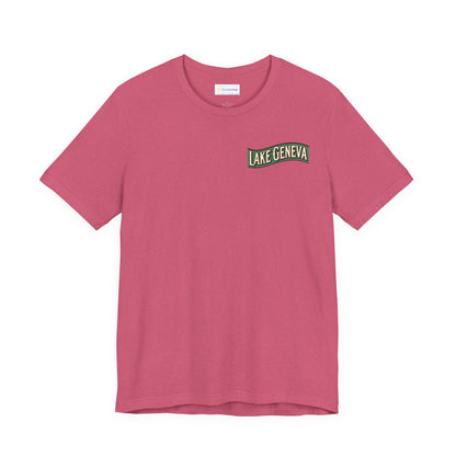 Retro Lake Geneva Unisex Jersey Short Sleeve Tee