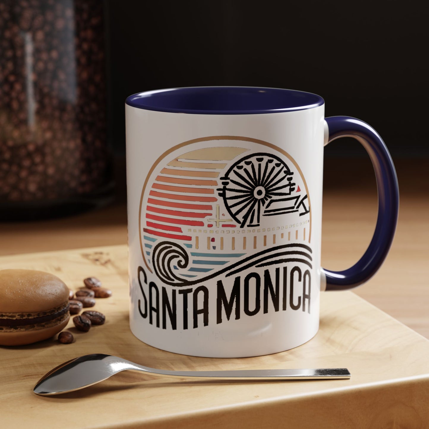 Vibrant Santa Monica Accent Coffee Mug