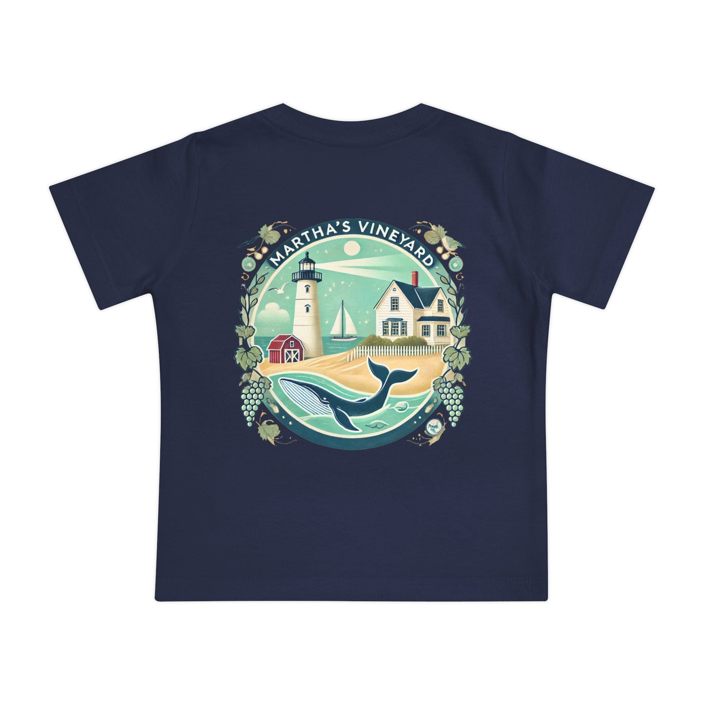 Vintage Martha's Vineyard Unisex Baby Short Sleeve T-Shirt