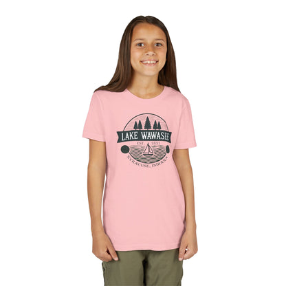 Vintage Lake Wawasee Unisex Youth Short Sleeve Tee