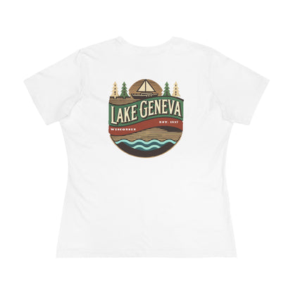 Retro Lake Geneva Women's Cotton Tee