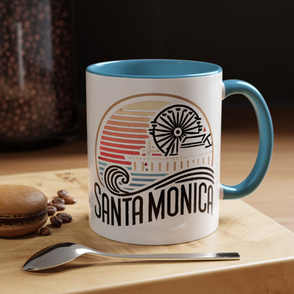 Vibrant Santa Monica Accent Coffee Mug