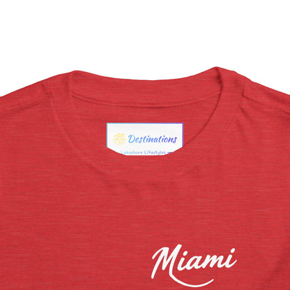 Retro Miami Unisex Toddler Short Sleeve Tee