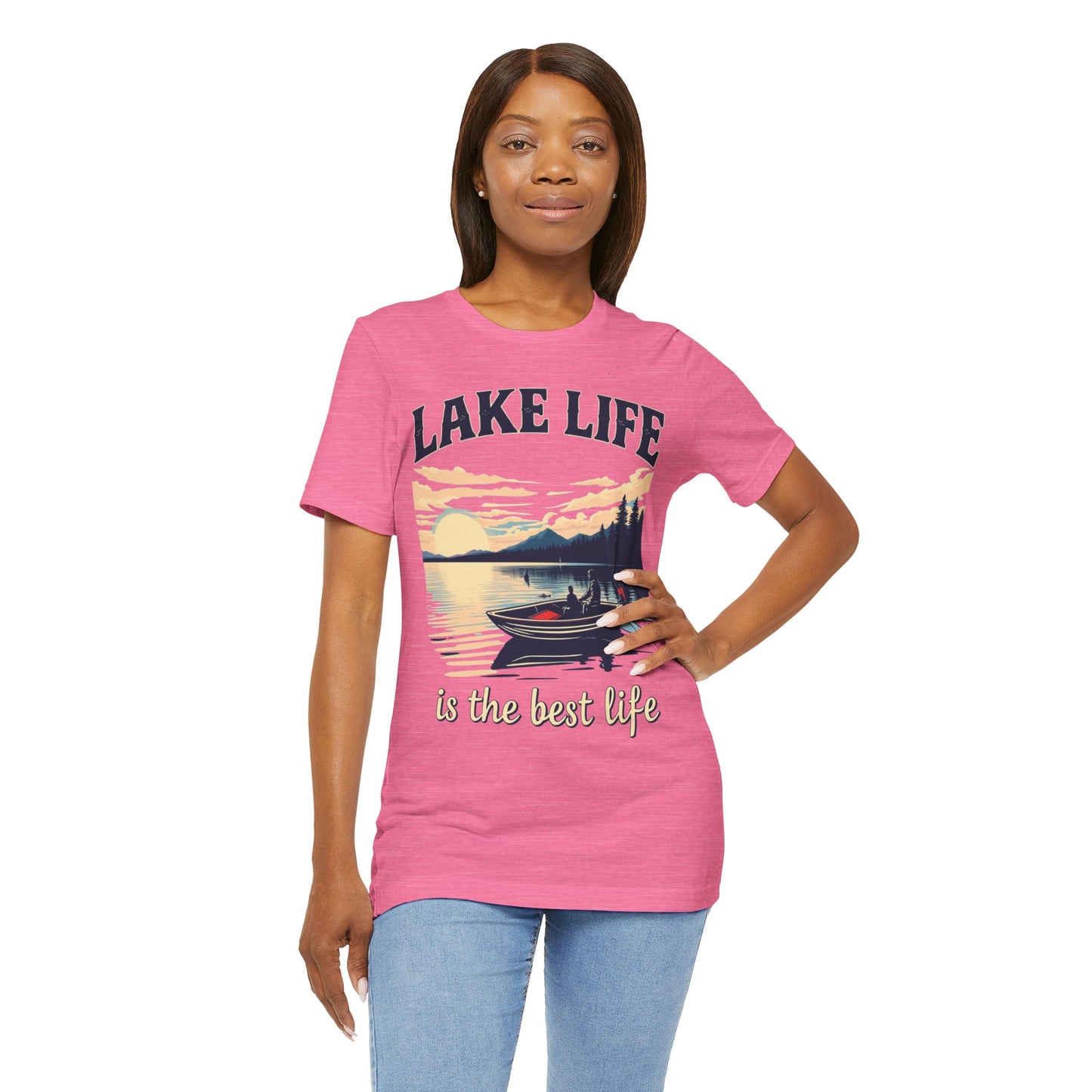 Lake Life is the Best Life Unisex Jersey Short Sleeve Tee