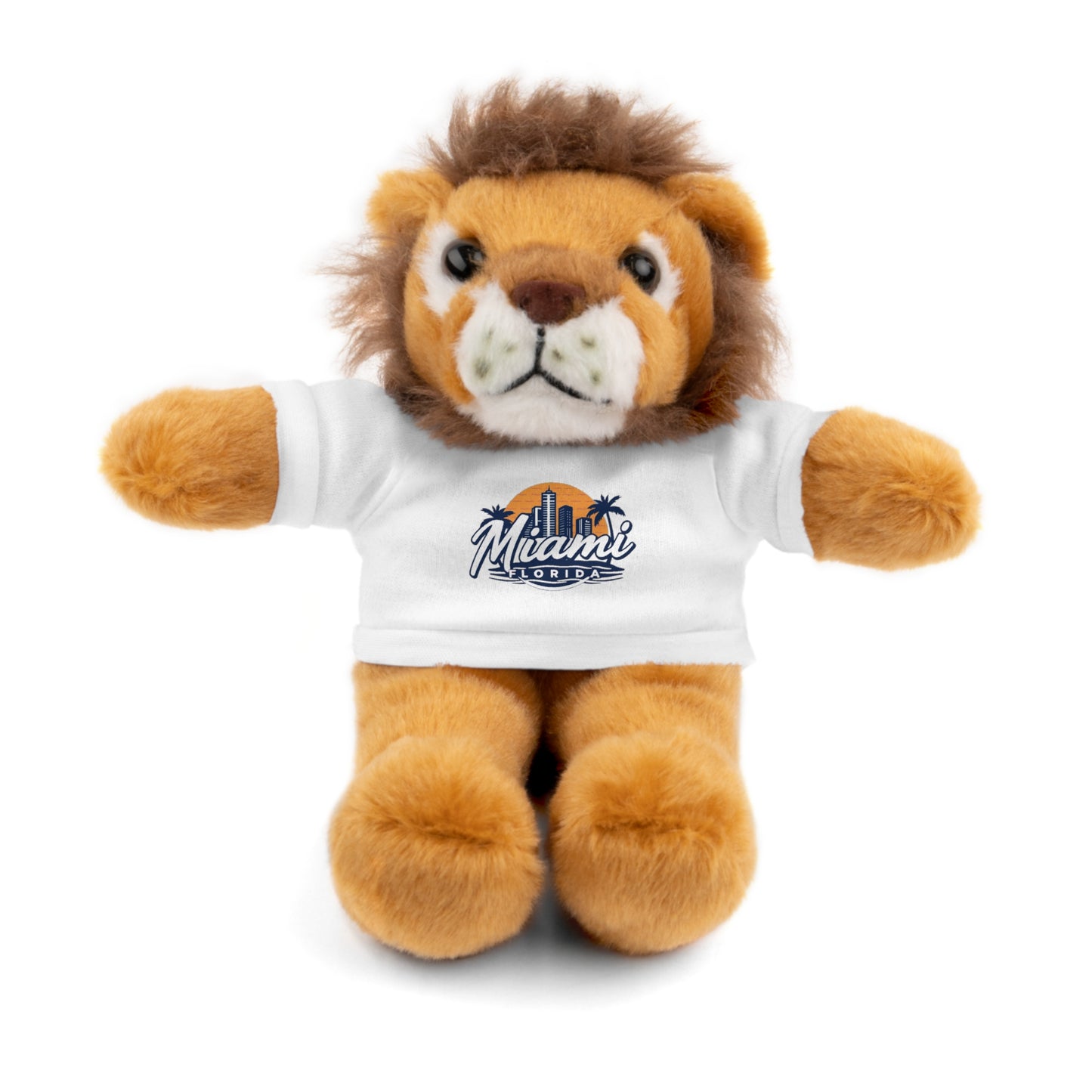 Retro Miami Stuffed Animals with Tee