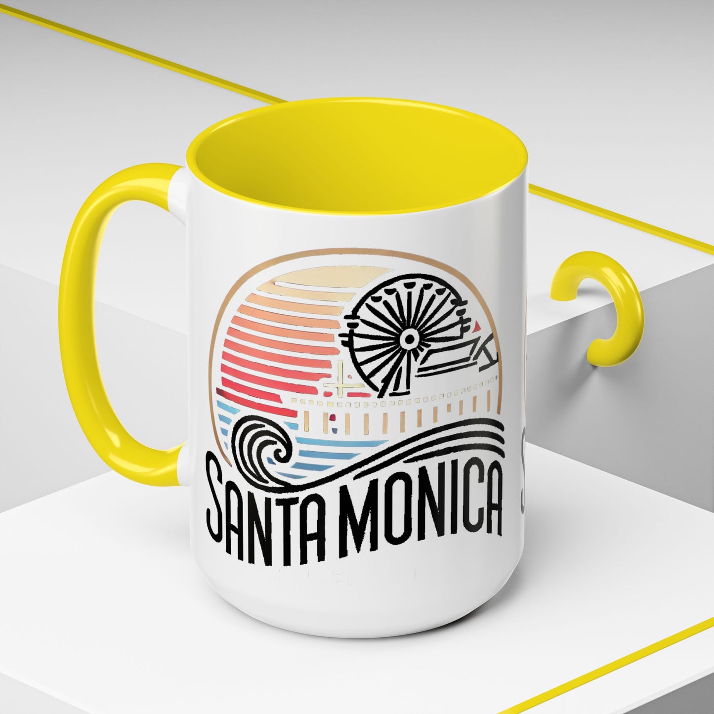 Vibrant Santa Monica Accent Coffee Mug