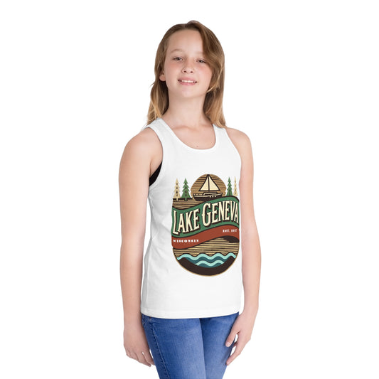 Retro Lake Geneva Unisex Kids Jersey Tank Top