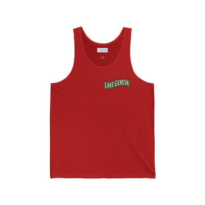 Retro Lake Geneva Unisex Jersey Tank