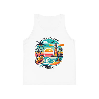 Vibrant Key West Unisex Kids Jersey Tank Top