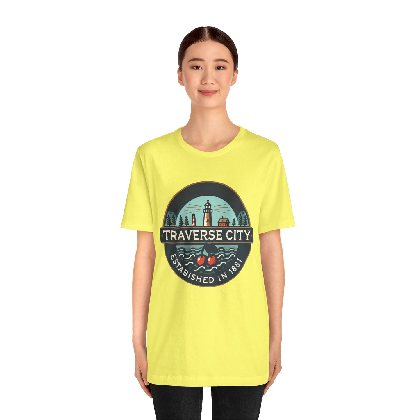 Vintage Traverse City Unisex Jersey Short Sleeve Tee