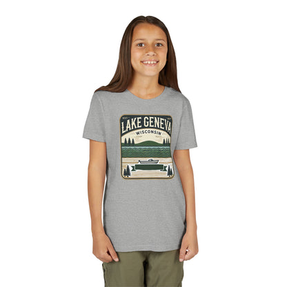 Vintage Lake Geneva Unisex Youth Short Sleeve Tee