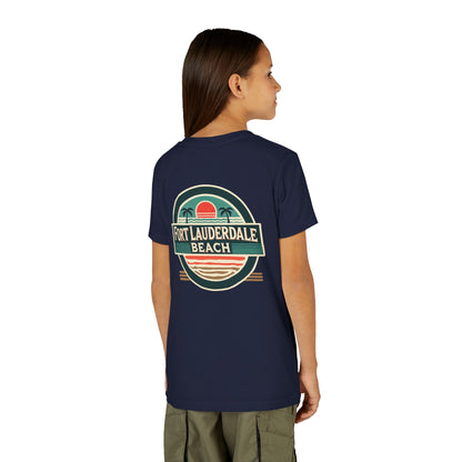 Vintage Fort Lauderdale Unisex Youth Short Sleeve Tee