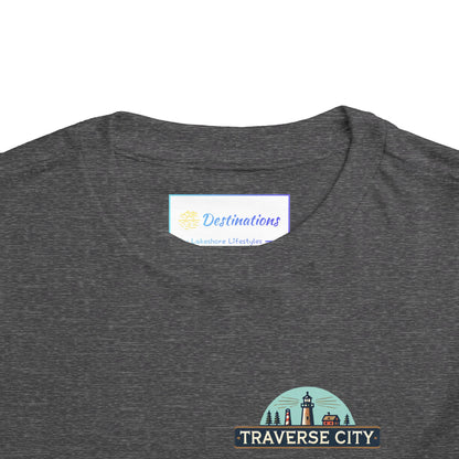 Vintage Traverse City Unisex Toddler Short Sleeve Tee